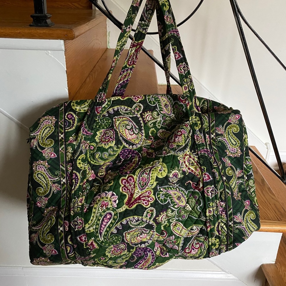 Vera Bradley Chelsea Green Duffel